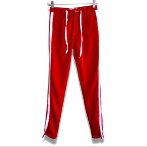 Women’s, Pants, Adika, X-Small, Red & White